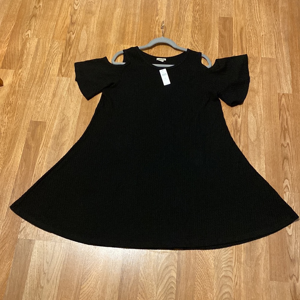 Black thermal swing dress